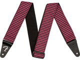 Fender Houndstooth Jacquard Strap Pink Tracolla per chitarra