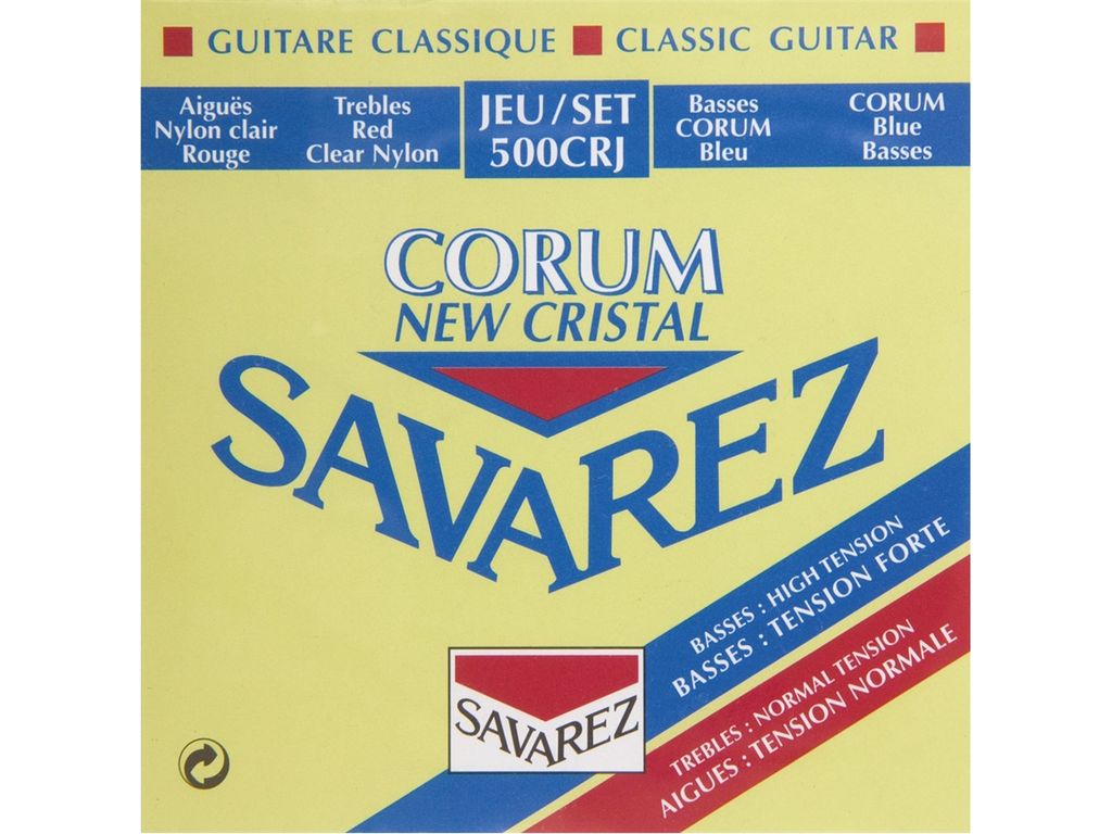 Savarez 500CRJ New Cristal Corum Muta di corde per chitarra classica