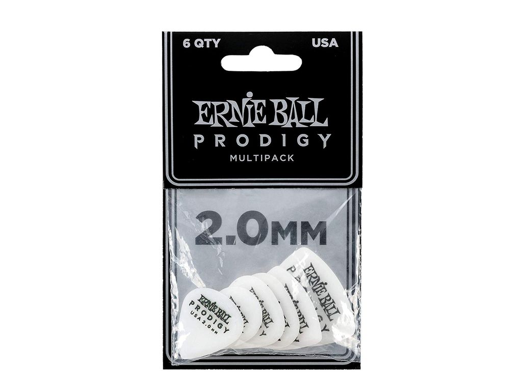 Ernie Ball Prodigy Mini 6 Plettri 2.0mm White