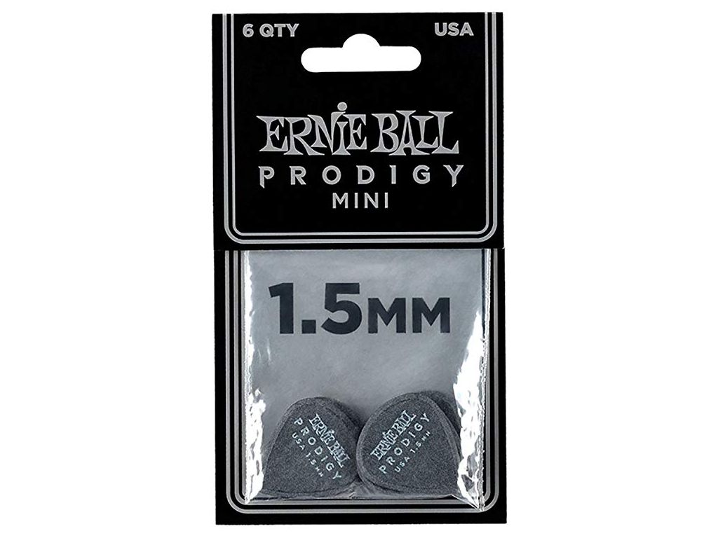Ernie Ball Prodigy Mini 6 Plettri 1.5mm Black