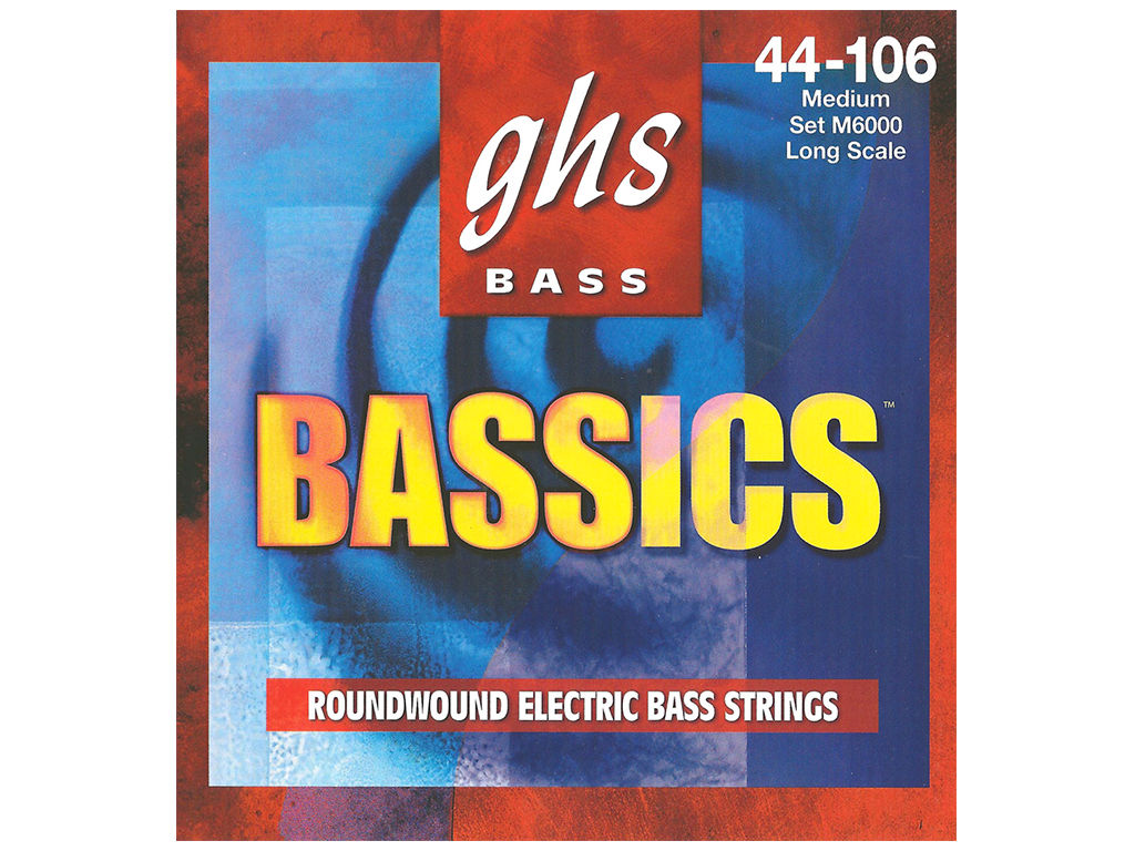 GHS M6000 BASSICS Muta di corde per basso elettrico Medium 044-106