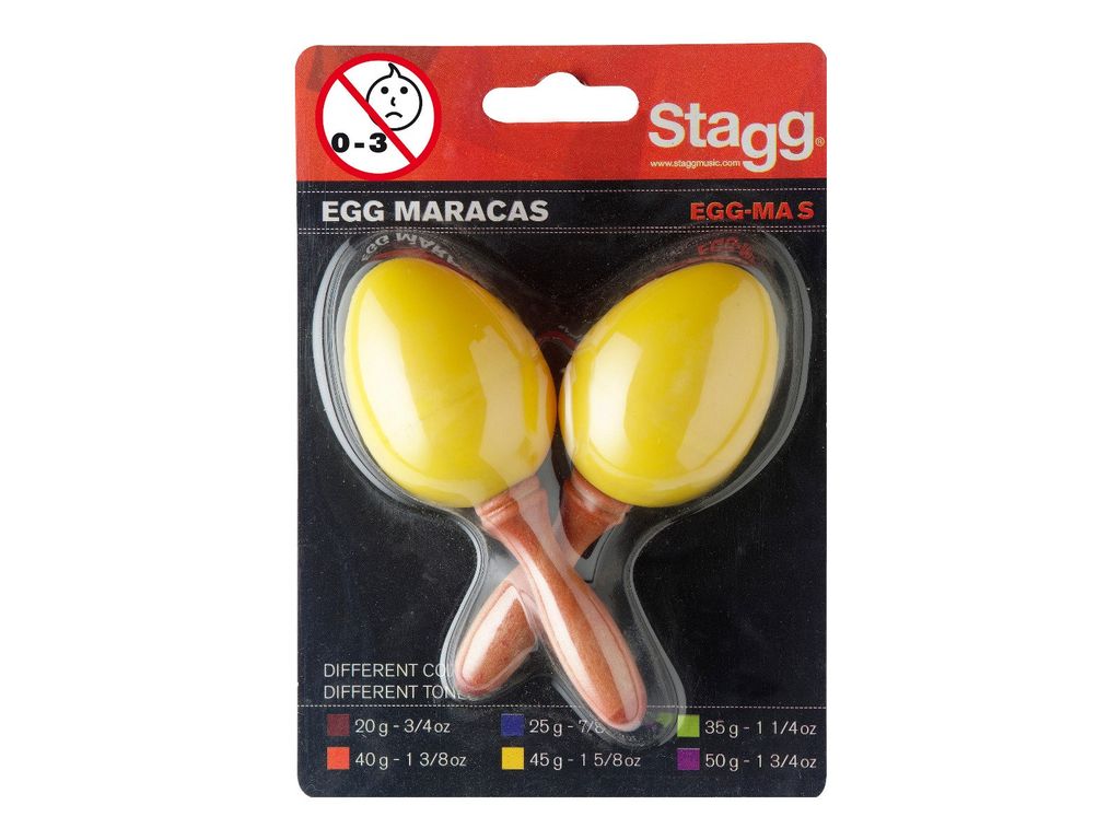 Stagg EGG-MA S/YW Yellow Uova Maracas in plastica