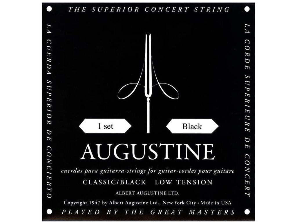 Augustine Black Muta di corde per chitarra classica Low Tension