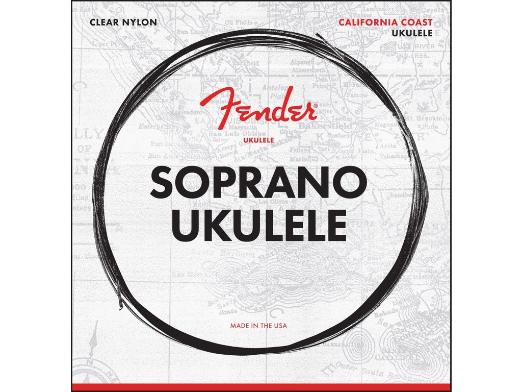 Fender California Coast Muta di corde per Ukulele soprano