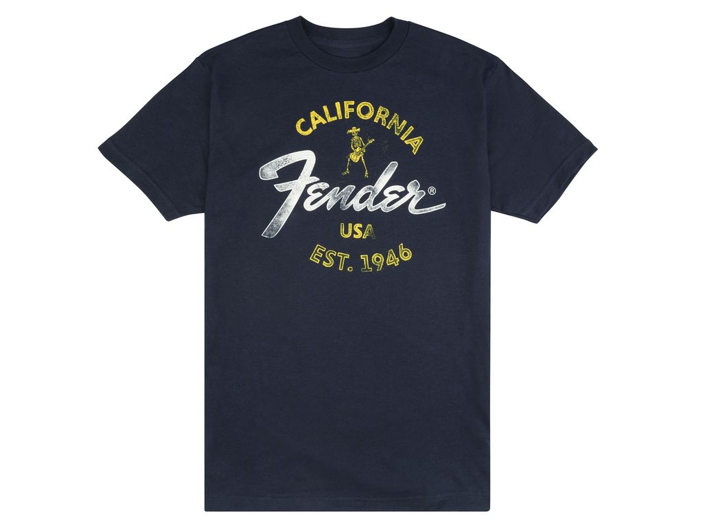 Fender Baja Blue T-Shirt M Maglietta Blu