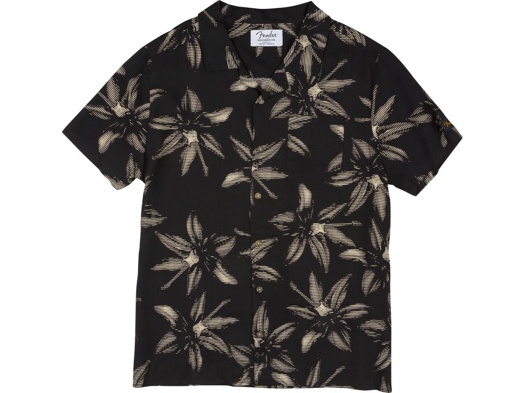 Fender The Norvell Button Up Shirt Black M Camicia