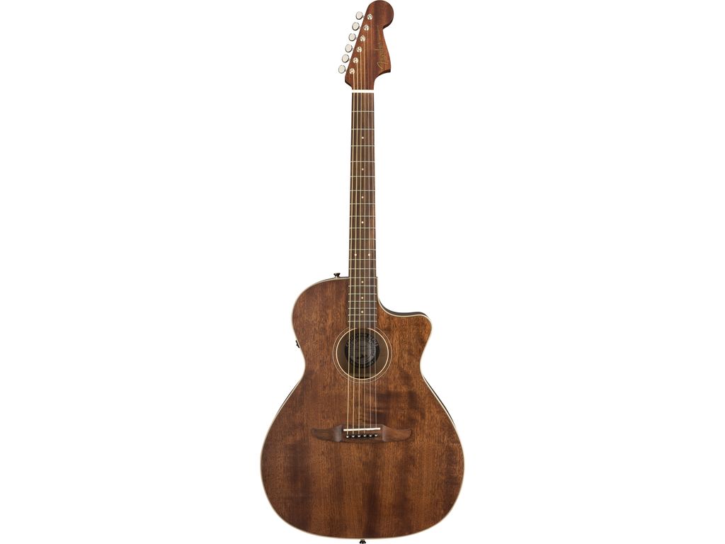 Fender Newporter Special All Mahogany Chitarra acustica elettrificata con borsa
