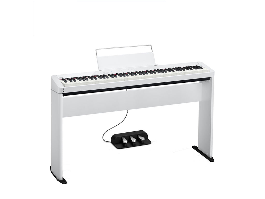 Casio Privia PX S1000 White con stand in legno + pedaliera
