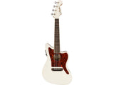 Fender Fullerton Jazzmaster Uke Olympic White Ukulele concerto elettrificato