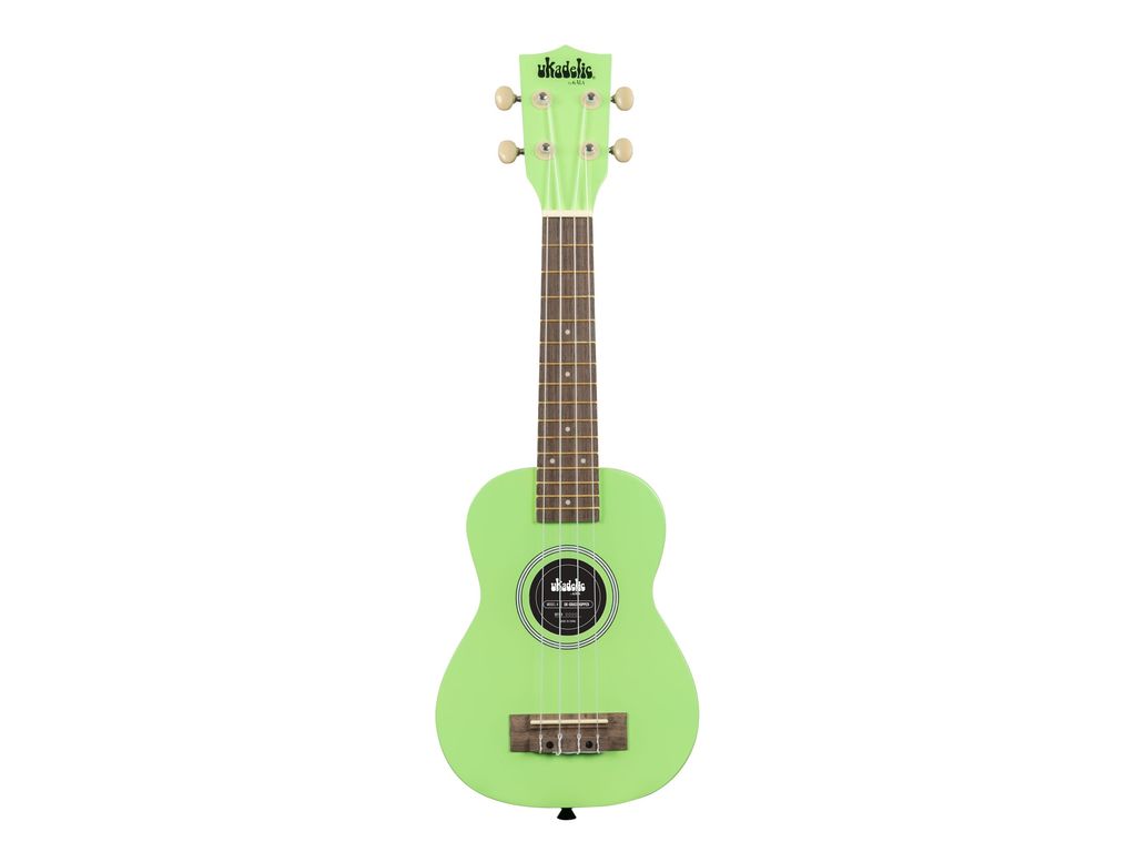 Kala UK-GRASSHOPPER Ukadelic Grasshopper Ukulele soprano verde acido