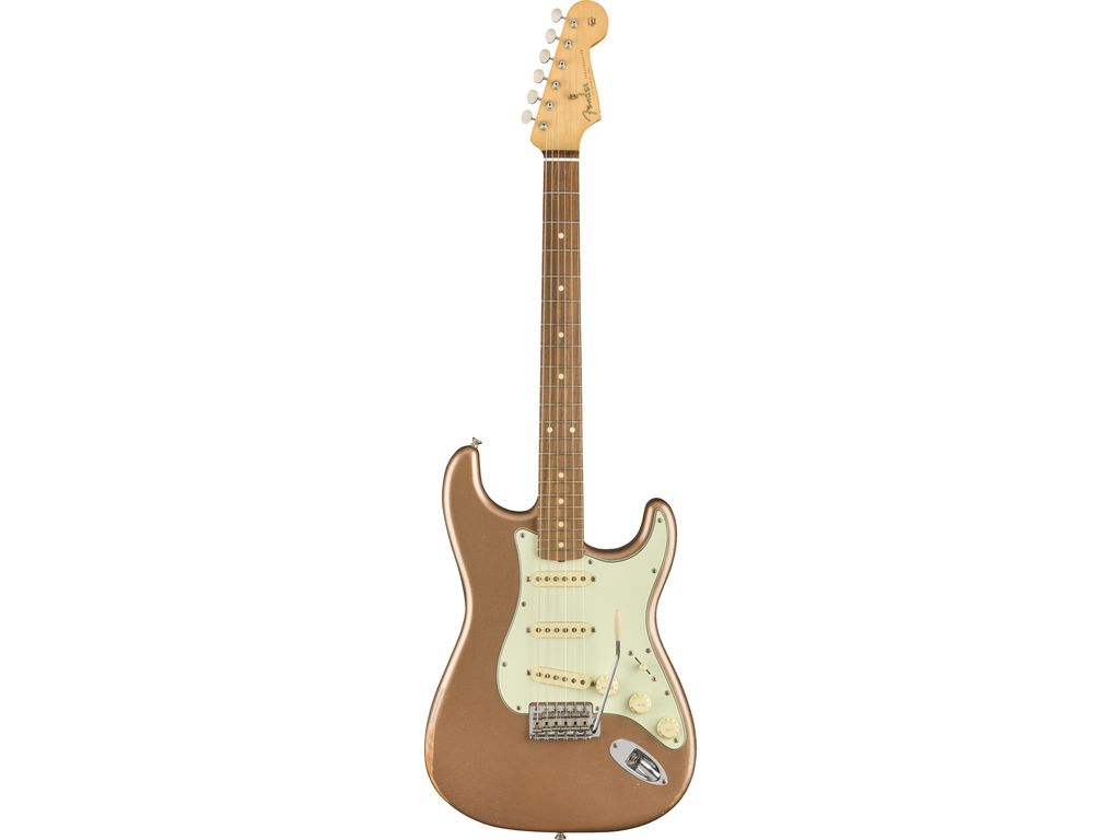 Fender Vintera Road Worn '60s Stratocaster PF Firemist Gold Chitarra elettrica con borsa