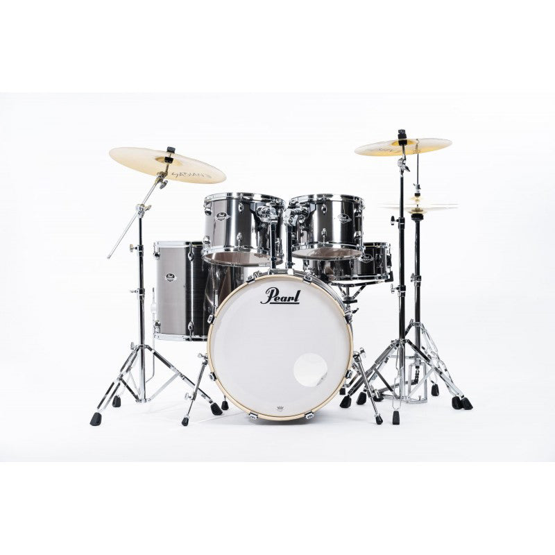 Pearl Export EXX725BR/C21 Standard Smokey Chrome Batteria Acustica con 3 Piatti Sabian SBR
