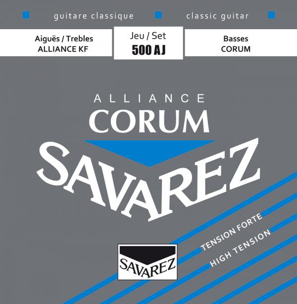 Savarez 500AJ New Cristal Corum Muta di corde per chitarra classica High Tension