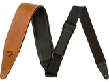 Fender Right Height Leather Strap Cognac Tracolla per chitarra