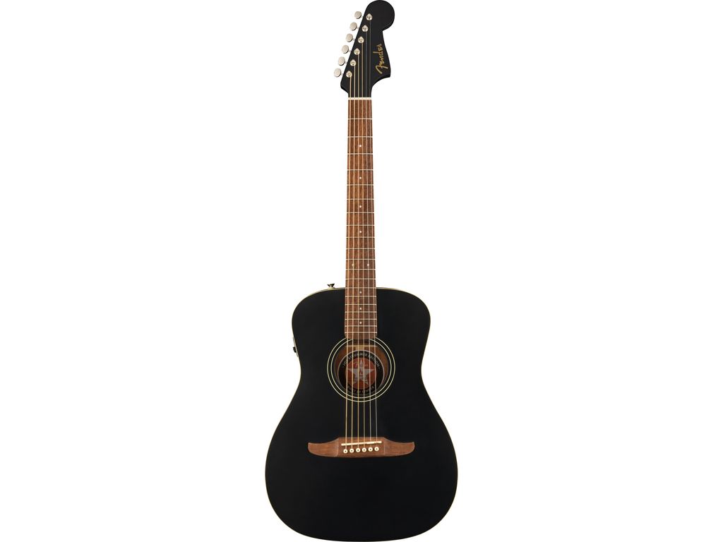 Fender Joe Strummer Campfire Matte Black Chitarra acustica nera con borsa