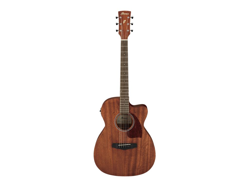 Chitarra acustica Ibanez PC12MHCE, corpo Grand Concert cutaway in mogano, finitura Open Pore Natural, elettronica Ibanez