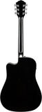 Fender FA125CE Black Chitarra acustica elettrificata nera