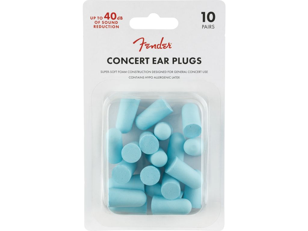 Fender Concert Ear Plugs (10 Pair) Daphne Blue Tappi auricolari