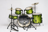 DAM P2211AGR Batteria Acustica Professionale Cassa 22" - Hardware e piatti inclusi - Sparkle Green