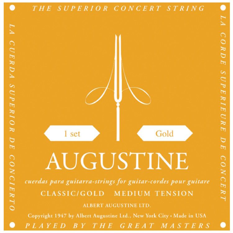 Augustine Gold Muta di corde per chitarra classica Medium Tension