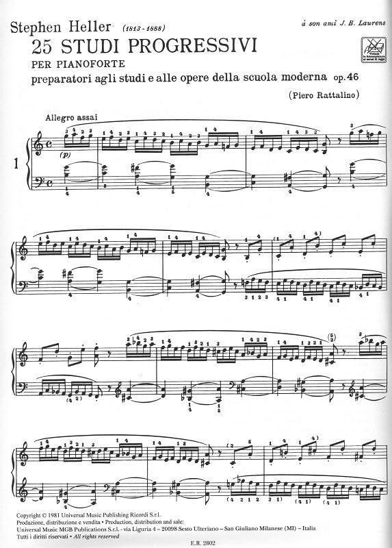 Heller 25 studi progressivi op 46