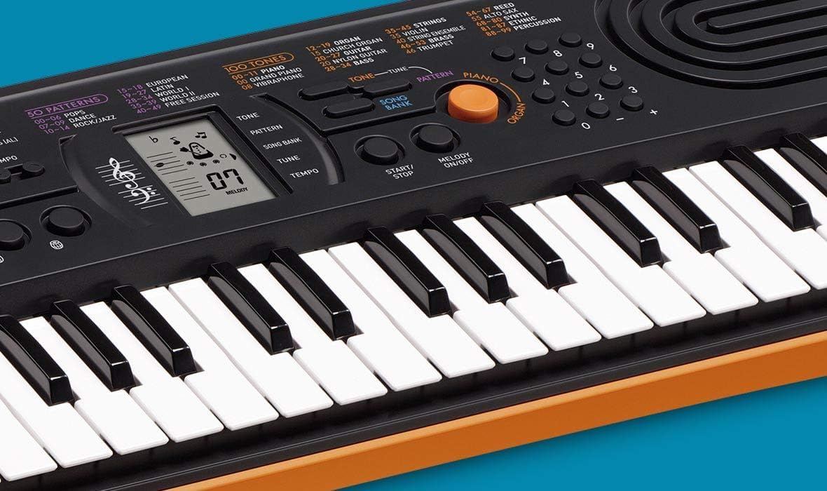 Scopri le tastiere Casio SA-80 e SA-81, con ottima qualità audio e colori vivaci, ideali per i giovani musicisti