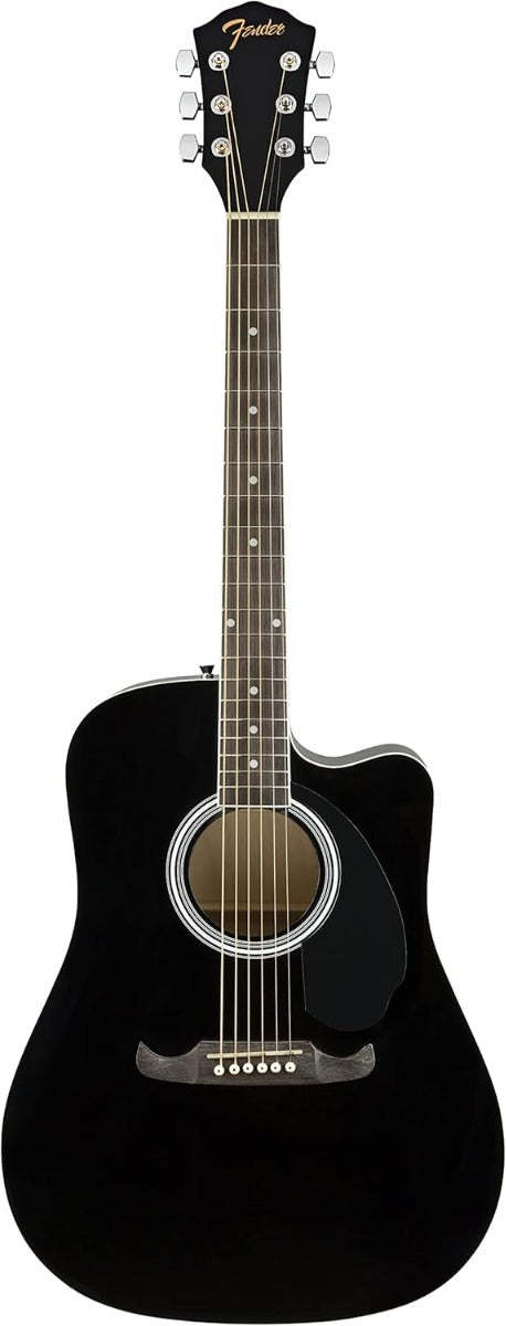 Fender FA125CE Black Chitarra acustica elettrificata nera