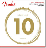 Fender 880XL 80/20 Dura-Tone 10-48 Muta di corde per chitarra acustica