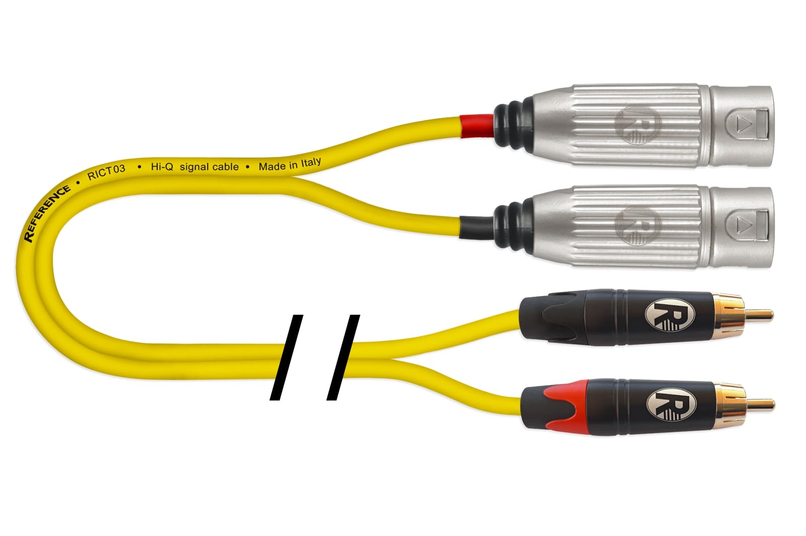 REFERENCE RICT03 YL 2RCA/2XLRM 2mt R