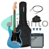FENDER Sonic Stratocaster California Blue Bundle Chitarra elettrica + amplificatore + Cavo + Tracolla + plettri omaggio