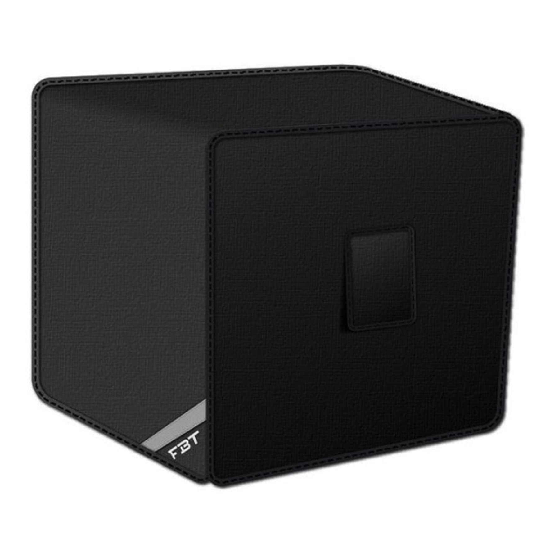 Borsa imbottita nera per FBT X-SUB 118SA, con ruote per il trasporto e logo FBT in argento, per una protezione ottimale