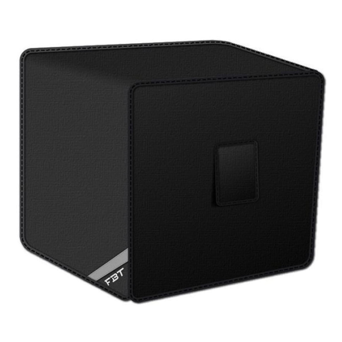 Borsa imbottita nera per FBT X-SUB 118SA, con ruote per il trasporto e logo FBT in argento, per una protezione ottimale