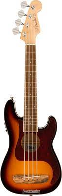 Fender Fullerton Precision Bass Ukulele 3 Tone Sunburst