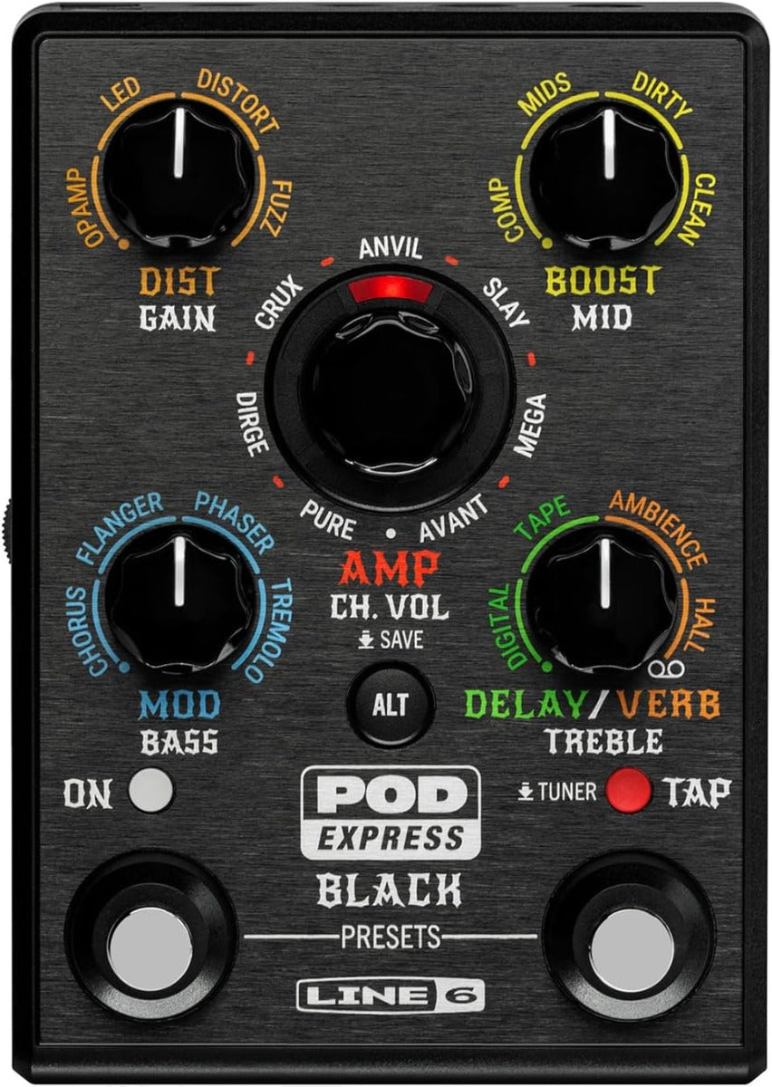 LINE6 Pod Express Black Edition Multieffetto per Chitarra