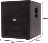 Italian Stage IS S118A Subwoofer amplificato in legno 700W