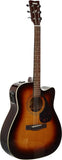 Yamaha FX370C TBS Chitarra acustica elettrificata Tobacco Brown Sunburst