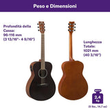 YAMAHA FSX400 Smoky Black Chitarra Elettroacustica
