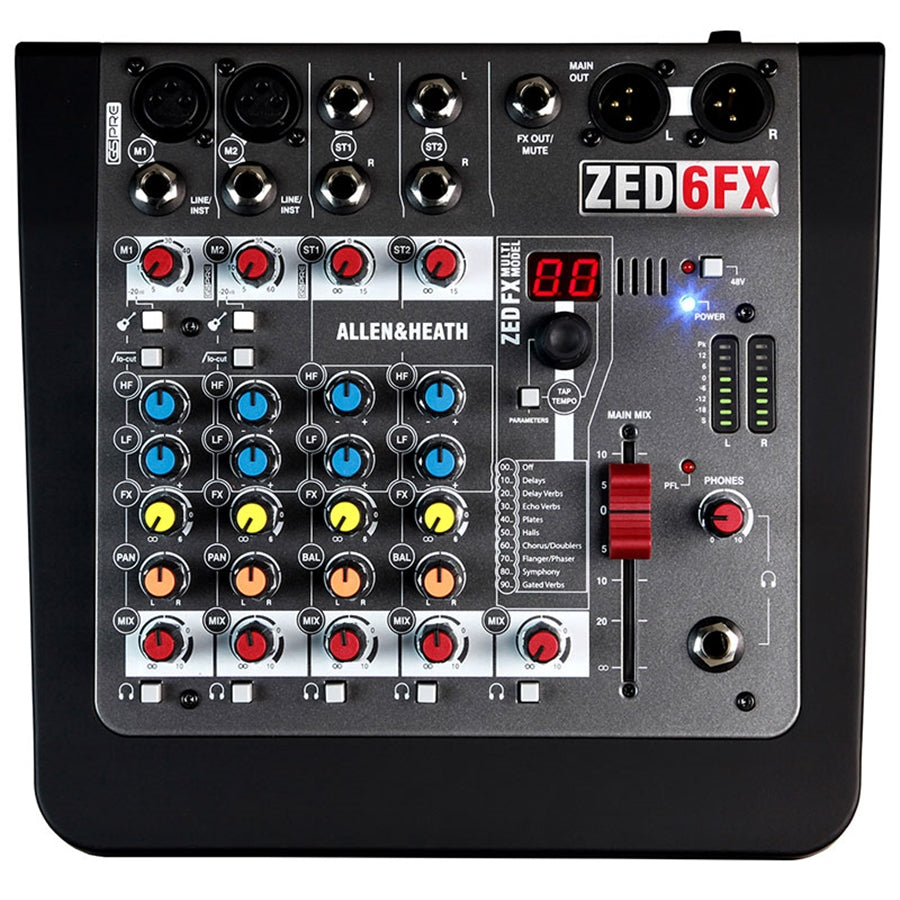 ALLEN &amp; HEATH ZED-6FX Mixer 6 Canali con Effetti