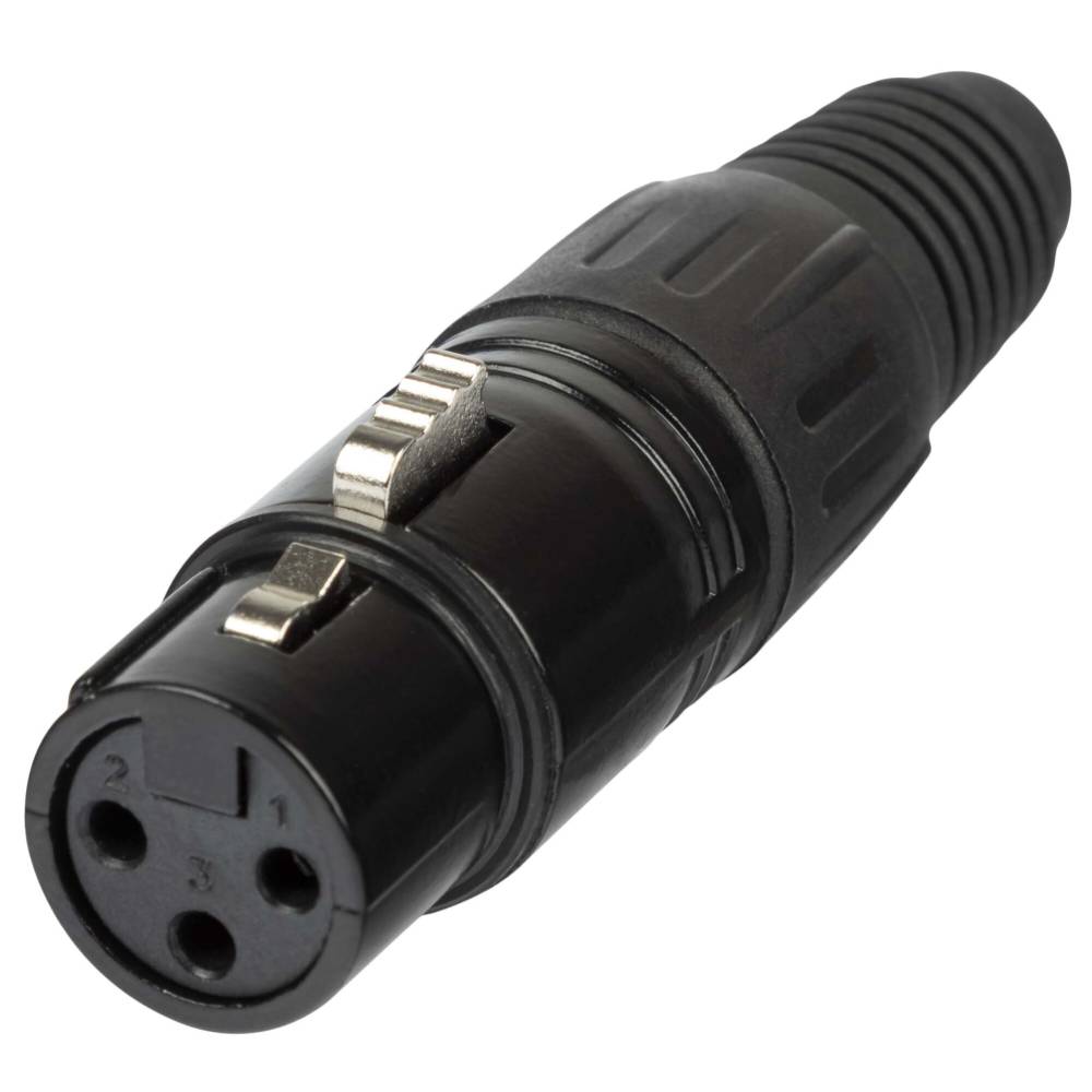 PROEL XLR3FVBK Connettore XLR 3 POLI Femmina Nero