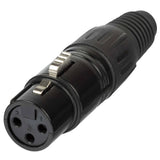 PROEL XLR3FVBK Connettore XLR 3 POLI Femmina Nero