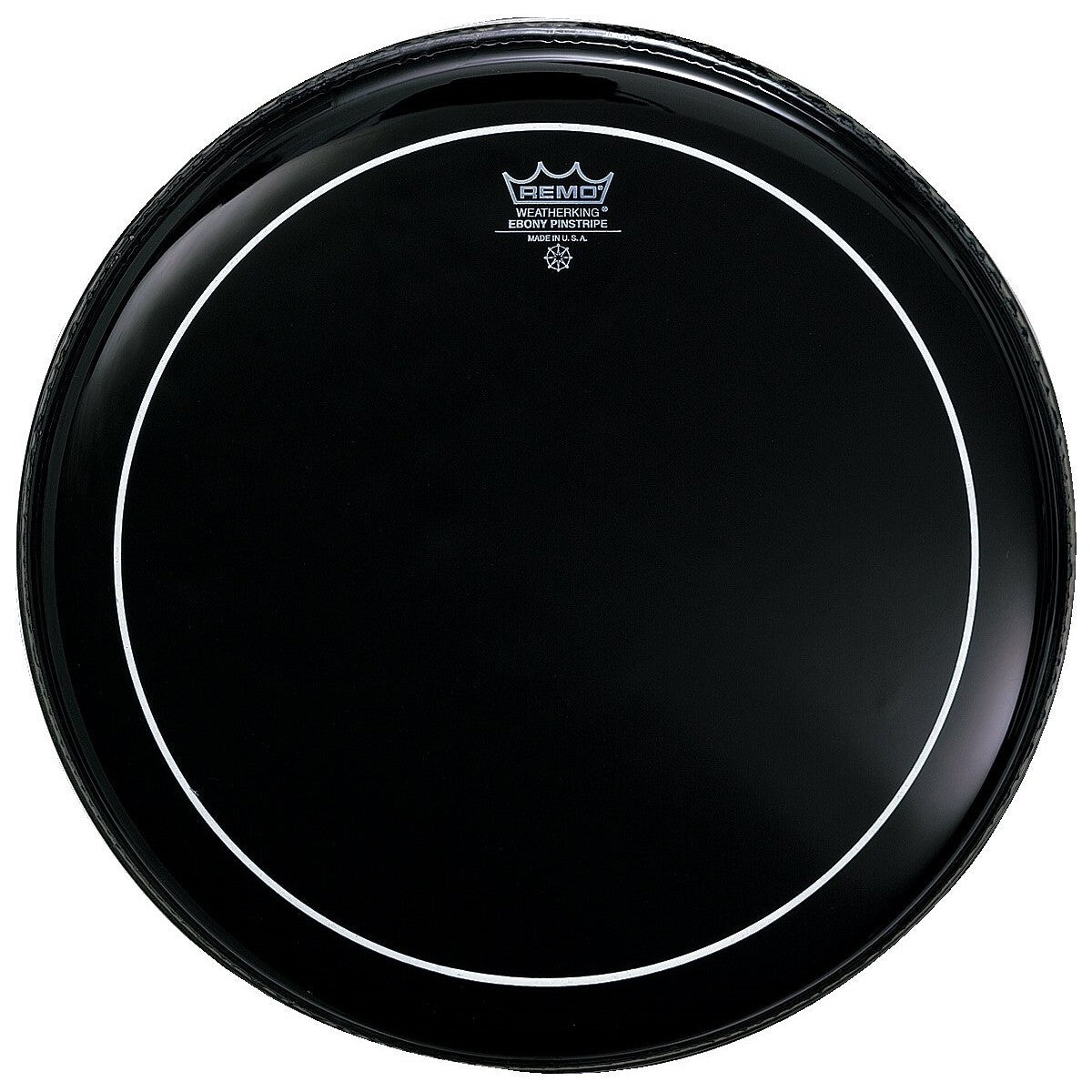 REMO ES-0618-PS Pelle per Batteria  Ebony Pinstripe 18"