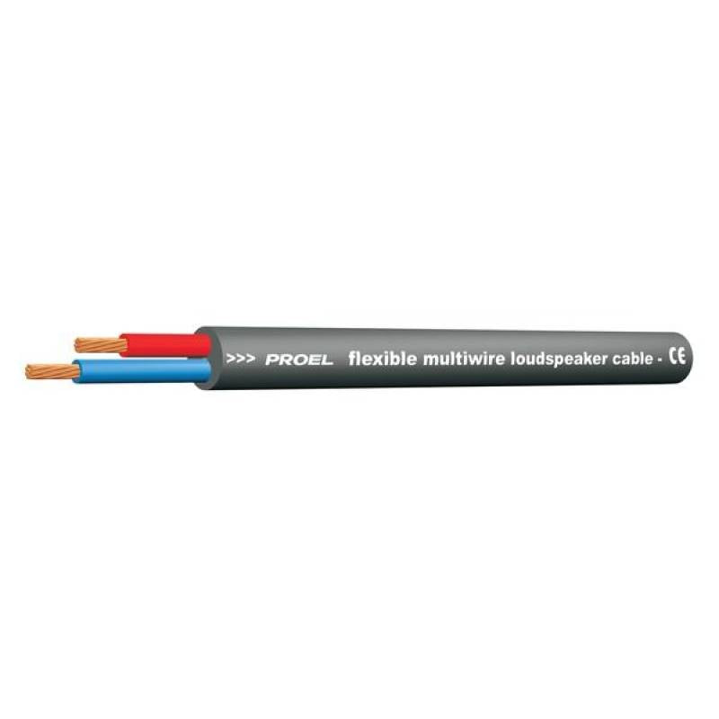 PROEL HPC610BK Cavo a metro per Speaker 2 Conduttori 1,5mm + guaina (1 metro)