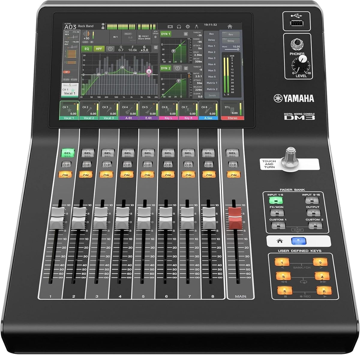 YAMAHA DM3S Mixer Digitale 16 Canali con Fader Motorizzati