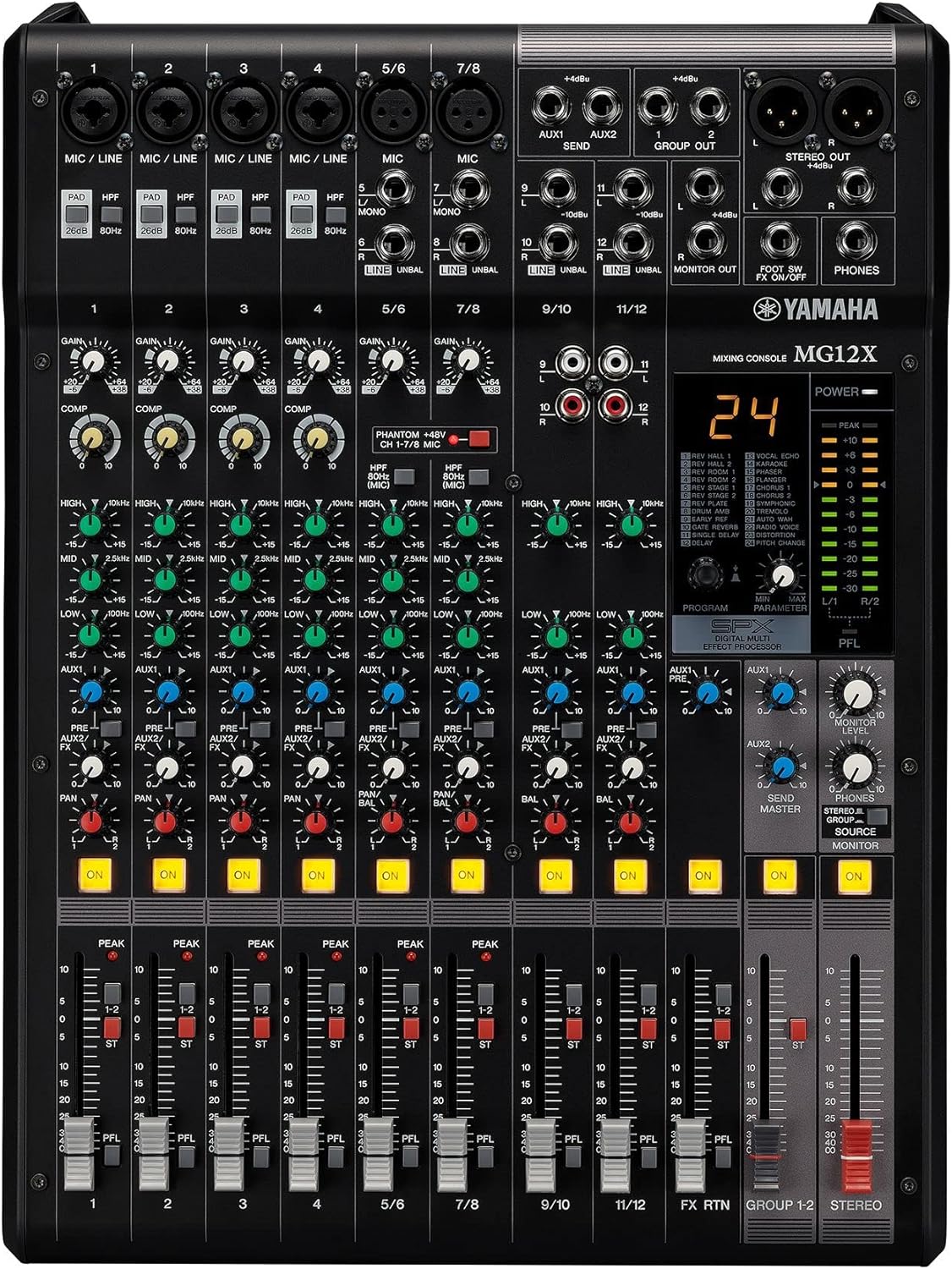 Yamaha MG12X Mixer 12 canali con effetti