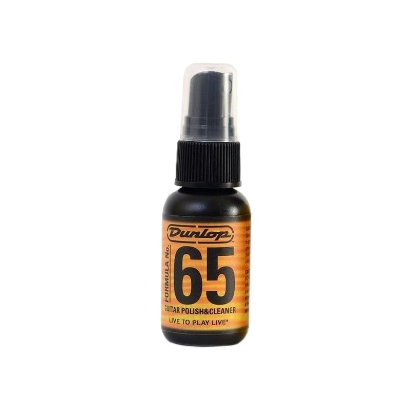 Contenitore da 24 bottigliette da 1 oz di Dunlop 651J, prodotto per pulire e lucidare chitarre senza residui
