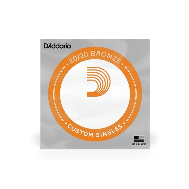 D'Addario Corda Singola per chitarra acustica, Bronze Wound .047