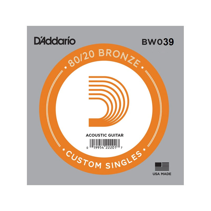 D'Addario Corda Singola per chitarra acustica, Bronze Wound .042