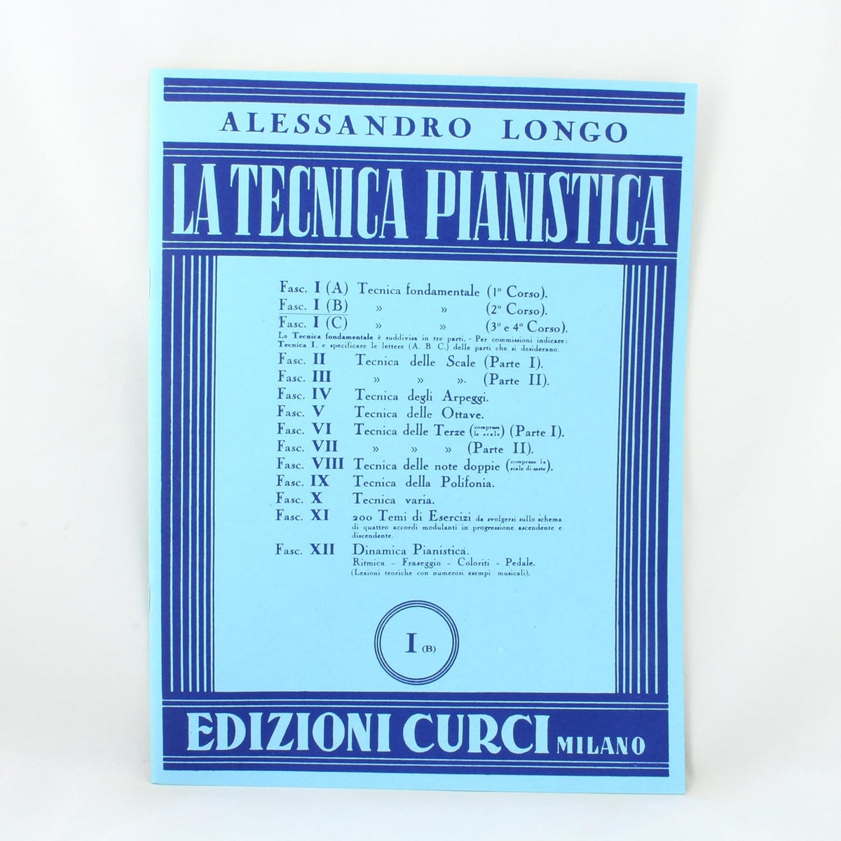 Alessandro Longo - La tecnica pianistica Fasc. I (B)