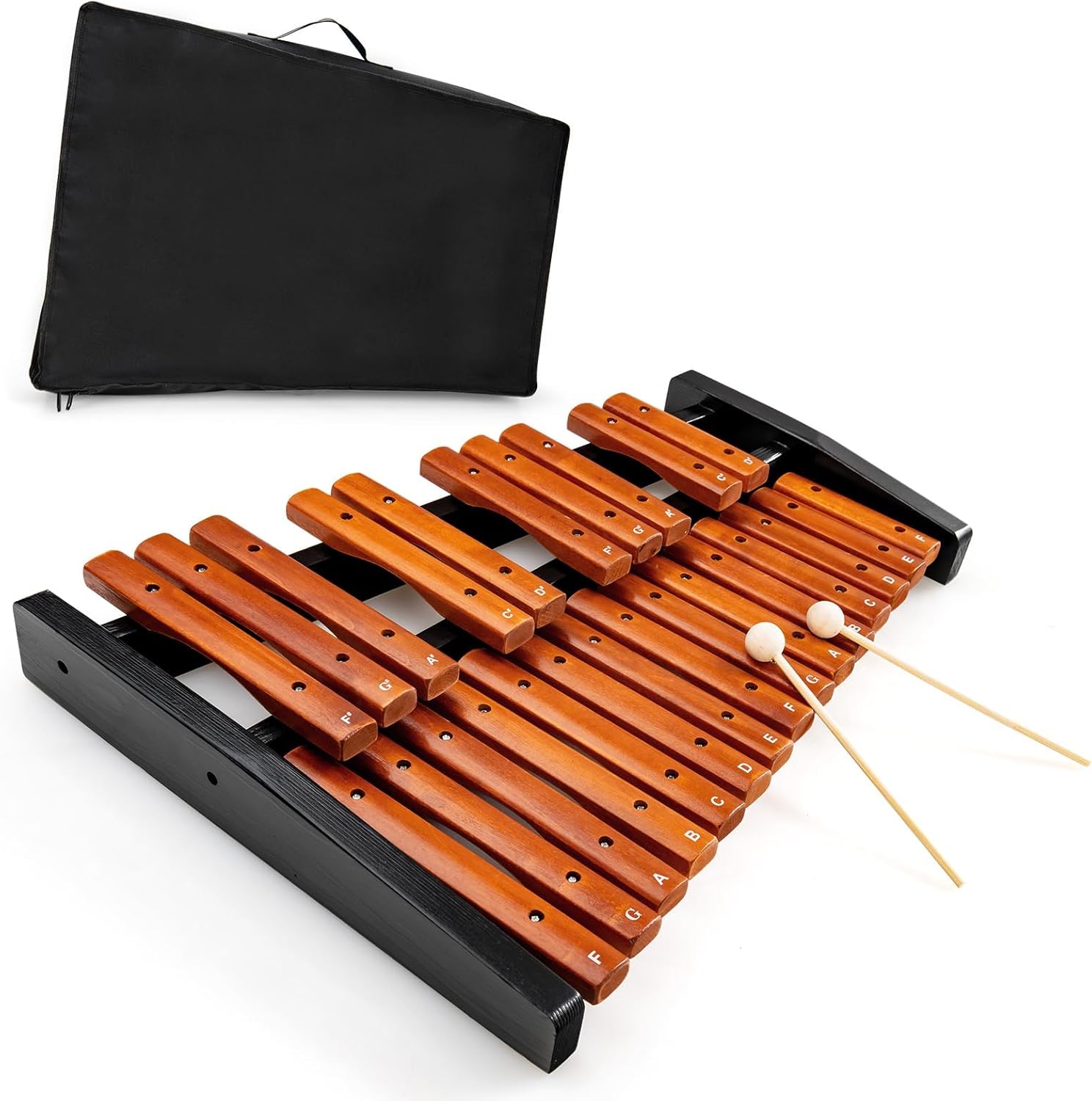Xilofono 25 note in legno con borsa