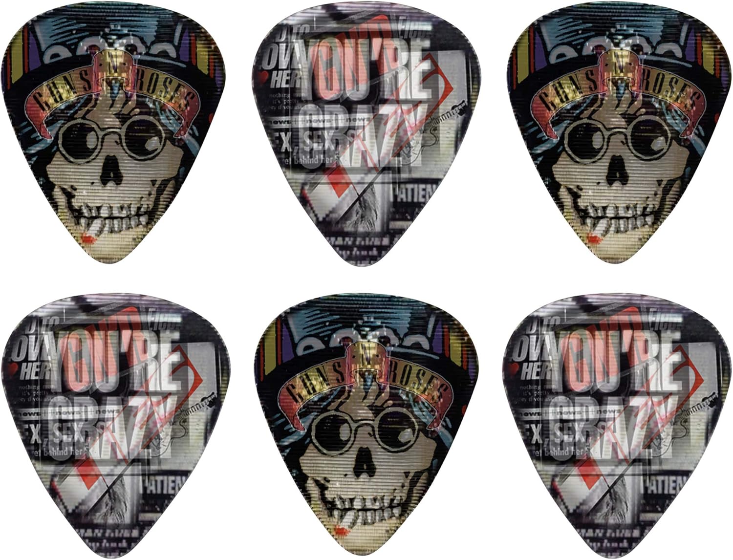 Perri's Leathers Ltd. - Motion Guitar Picks - Guns N' Roses Set 6 Plettri 3D